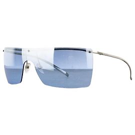 Gucci by Tom Ford 2000s ‘GG2681S‘ Wrap Mask Shield Sunglasses Blue