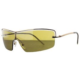 Gafas de sol Gucci de Tom Ford GG2683/S Wrap Mask Shield de los 2000 Dorado