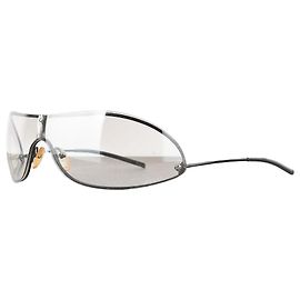 Gucci by Tom Ford SS01 GG1659 Wrap Shield Sunglasses Silvery
