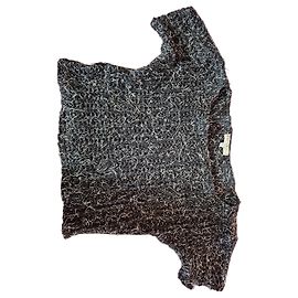 Pinko Langhaar-Pullover - kurze Ärmel Länge 39cm Schulter 50cm Brust 47 Schwarz Weiß