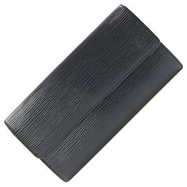 Louis Vuitton Epi Leather Bi-Fold Wallet Black