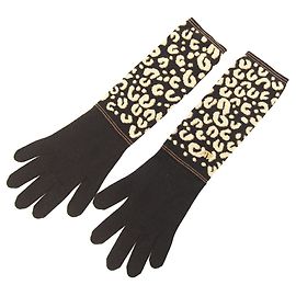 Guantes Gonmaille Louis Vuitton M58347 Marrón oscuro