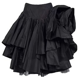 Schwarze Rüschentüllrock von Alexander McQueen Schwarz