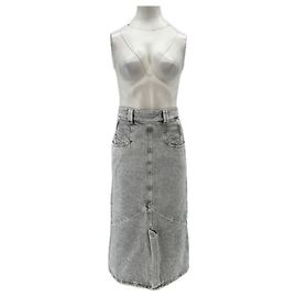 Isabel Marant Jeansrock grau aus Baumwolle Grau