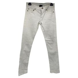 Jean slim 25 US - Saint Laurent Blanco