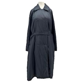 Max Mara Navy Long Parka Navy blue