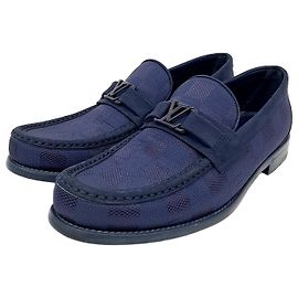 Mocassim Major Louis Vuitton Azul