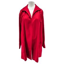 Autre Marque Giacca di raso rosso con seta Rosso