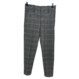 Isabel Marant Etoile Grau karierte Prince of Wales-Hosen Grau