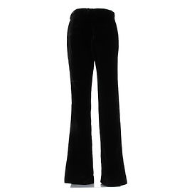 Saint Laurent Schwarze Samthose Schwarz