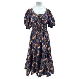 Ulla Johnson Langes bedrucktes Wax-Kleid Mehrfarben