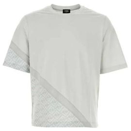 Fendi Diagonal-Jersey-T-Shirt Mehrfarben
