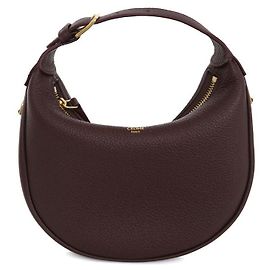 Céline Bolsa de mão em couro de bezerro texturizado Tin Loulou Vermelho