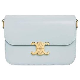 Céline Borsa CLASSIQUE TRIOMPHE in vitello lucido Blu