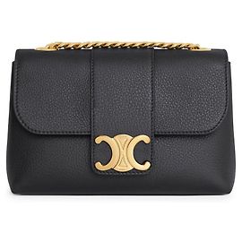 Céline Mini Big Tour Suppl Couro de Bezerro Preto Preto