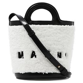 Marni Mini borsa a secchiello Bianco