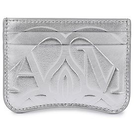 Alexander Mcqueen Tarjetero Seal Plata