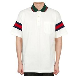 Gucci Polo de jersey de algodón Multicolor