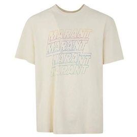 Isabel Marant Camiseta de manga corta con logo Blanco