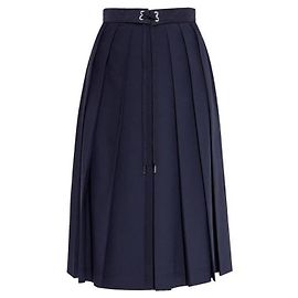 Moncler Falda midi plisada de mezcla de lana Multicolor