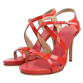Armani Collezioni Coral Red Sandals Red