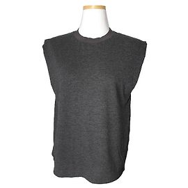 Alice + Olivia Ärmelloses T-Shirt in Anthrazitgrau Ellis Olivia Braun