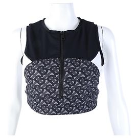 Top cropped sem mangas Burberry Multicor