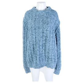 Maison Martin Margiela Langarm-Strickpullover Maison Margiela Blau