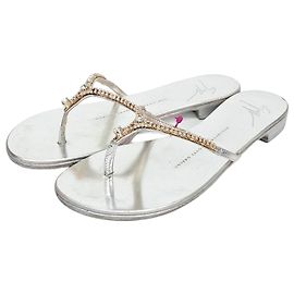 Flip-Flops Giuseppe Zanotti Silber