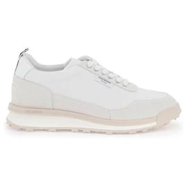 Thom Browne Baskets en Suède Tech Runner Multicolore