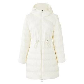 Moncler Giacca Lunga in Piuma Multicolore