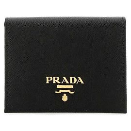 Prada Saffiano Metal Logo Bifold Wallet Multiple colors