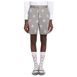 Thom Browne Satin-Stich Anker Halb-Drop Shorts Braun