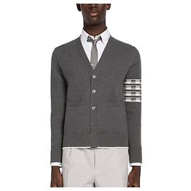 Thom Browne Jacquard-Cardigan Stripe Hector Braun
