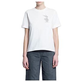 Burberry Baumwoll-T-Shirt Weiß