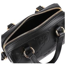 Gucci Borsa Mini Handle GG Nero