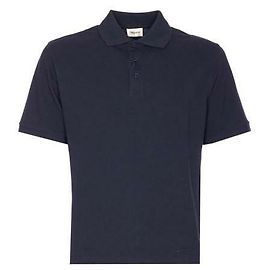 Polo de piqué Saint Laurent Azul Azul