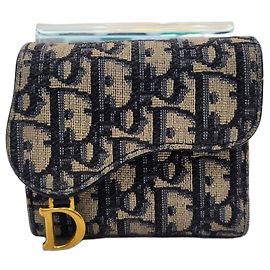 Dior Portafoglio Obliquo Blu