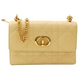 Dior Borsa Miss Caro Light Giallo Pastello a tracolla Giallo