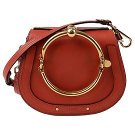 Chloé Nile Small Tote Shoulder Bag Orange