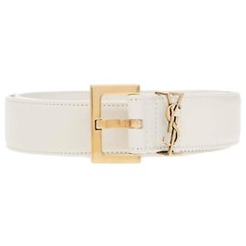 Saint Laurent Cinto com logo monograma Multicor