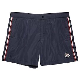 Moncler Shorts de banho com patch de logo Multicor