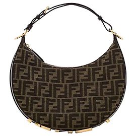 Fendi Pequena bolsa hobo de tecido Multicor