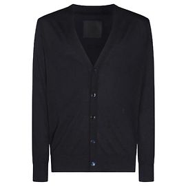 Givenchy Cárdigan de seda y algodón con logo Multicolor
