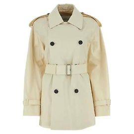 Burberry Trench Corto in Gabardine Multicolore