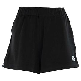 Moncler Pantalones cortos de algodón rizado con parche de logo Multicolor