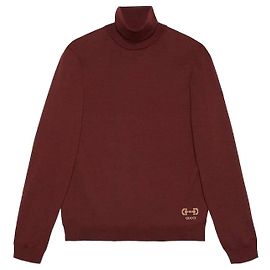 Gucci Horsebit Intarsia Wool Turtleneck Sweater Multiple colors