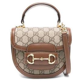 Gucci Bolsa Mini Top Handle Horsebit Multicor