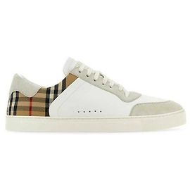 Burberry Leather Suede Check Sneakers Multiple colors