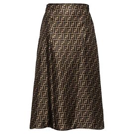 Fendi Falda de sarga Multicolor